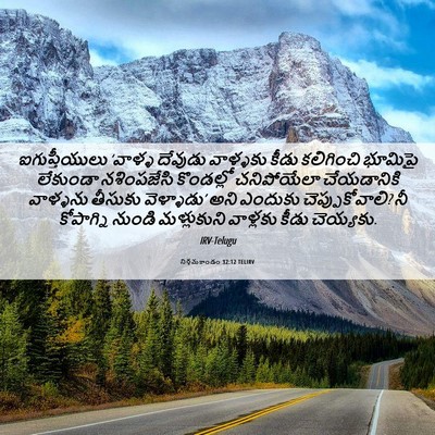 Picture 06 - నిర్గమకాండం 32:12 TELIRV - ఐగుప్తీయులు - Bible Verse Picture