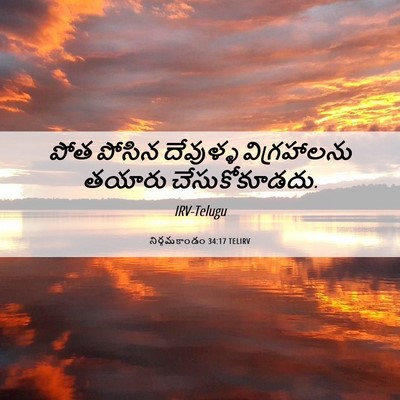 Picture 06 - నిర్గమకాండం 34:17 TELIRV - పోత పోసిన దేవుళ్ళ - Bible Verse Picture