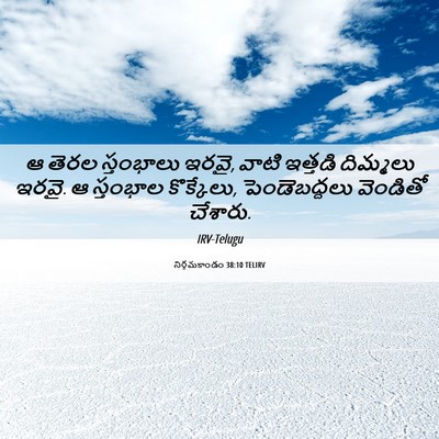 Picture 06 - నిర్గమకాండం 38:10 TELIRV - ఆ తెరల స్తంభాలు - Bible Verse Picture