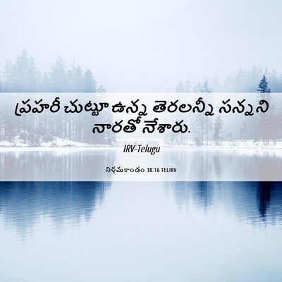 Picture 06 - నిర్గమకాండం 38:16 TELIRV - ప్రహరీ చుట్టూ - Bible Verse Picture