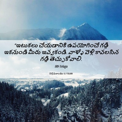 Picture 06 - నిర్గమకాండం 5:7 TELIRV - “ఇటుకలు చేయడానికి - Bible Verse Picture