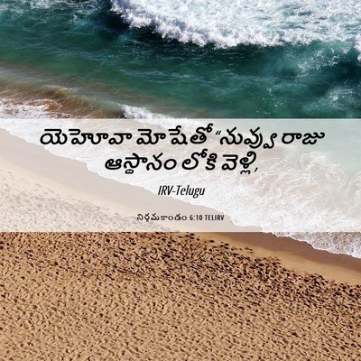 Picture 06 - నిర్గమకాండం 6:10 TELIRV - యెహోవా మోషేతో - Bible Verse Picture