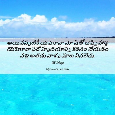 Picture 06 - నిర్గమకాండం 9:12 TELIRV - అయినప్పటికీ - Bible Verse Picture