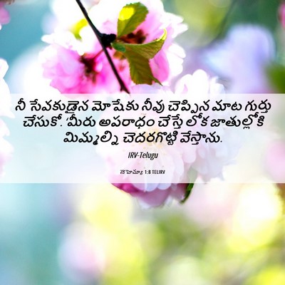 Picture 06 - నెహెమ్యా 1:8 TELIRV - నీ సేవకుడైన - Bible Verse Picture