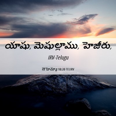 Picture 06 - నెహెమ్యా 10:20 TELIRV - యాషు, మెషుల్లాము, - Bible Verse Picture