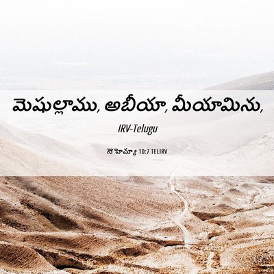 Picture 06 - నెహెమ్యా 10:7 TELIRV - మెషుల్లాము, అబీయా, - Bible Verse Picture
