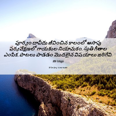 Picture 06 - నెహెమ్యా 12:46 TELIRV - పూర్వం దావీదు - Bible Verse Picture
