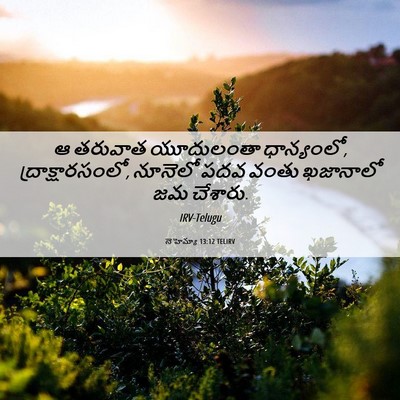 Picture 06 - నెహెమ్యా 13:12 TELIRV - ఆ తరువాత యూదులంతా - Bible Verse Picture