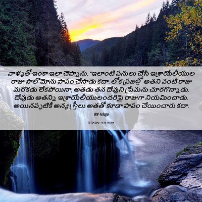 Picture 06 - నెహెమ్యా 13:26 TELIRV - వాళ్ళతో ఇంకా ఇలా - Bible Verse Picture