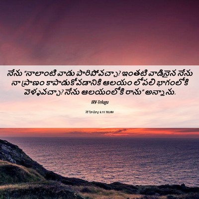 Picture 06 - నెహెమ్యా 6:11 TELIRV - నేను “నాలాంటి - Bible Verse Picture