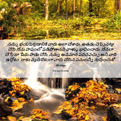 Picture 06 - నెహెమ్యా 6:13 TELIRV - నన్ను - Bible Verse Picture