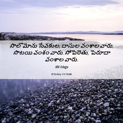 Picture 06 - నెహెమ్యా 7:57 TELIRV - సొలొమోను సేవకుల, - Bible Verse Picture
