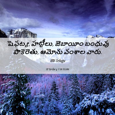 Picture 06 - నెహెమ్యా 7:59 TELIRV - షెఫట్య, హట్టీలు, - Bible Verse Picture