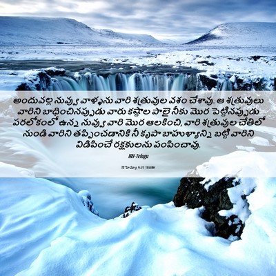 Picture 06 - నెహెమ్యా 9:27 TELIRV - అందువల్ల నువ్వు - Bible Verse Picture