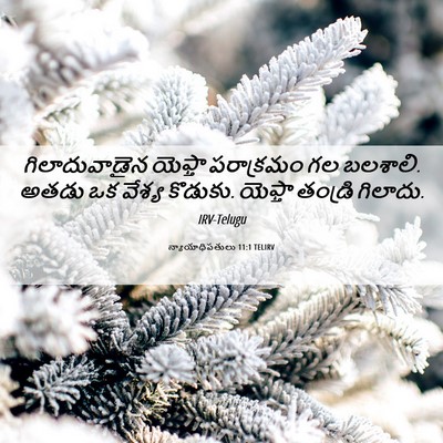 Picture 06 - న్యాయాధిపతులు 11:1 TELIRV - గిలాదువాడైన - Bible Verse Picture