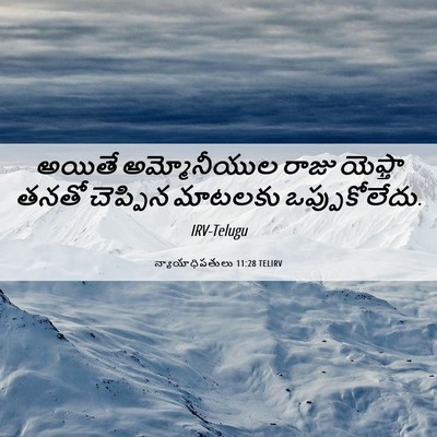Picture 06 - న్యాయాధిపతులు 11:28 TELIRV - అయితే అమ్మోనీయుల - Bible Verse Picture