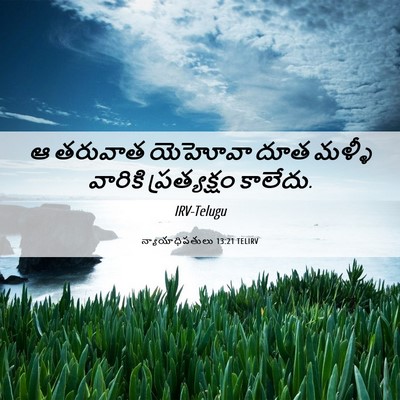 Picture 06 - న్యాయాధిపతులు 13:21 TELIRV - ఆ తరువాత యెహోవా - Bible Verse Picture