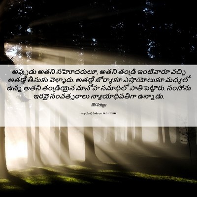 Picture 06 - న్యాయాధిపతులు 16:31 TELIRV - అప్పుడు అతని - Bible Verse Picture
