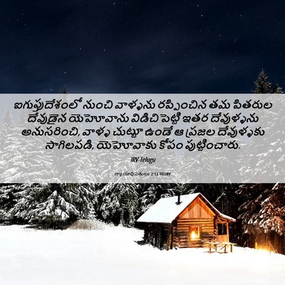 Picture 06 - న్యాయాధిపతులు 2:12 TELIRV - ఐగుప్తుదేశంలో - Bible Verse Picture