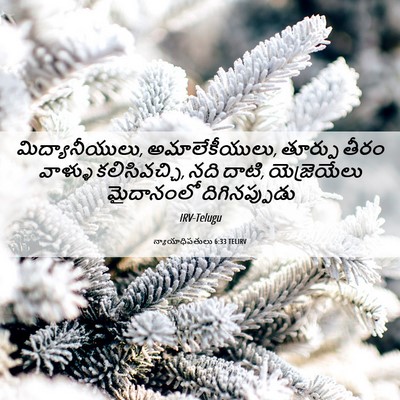 Picture 06 - న్యాయాధిపతులు 6:33 TELIRV - మిద్యానీయులు, - Bible Verse Picture