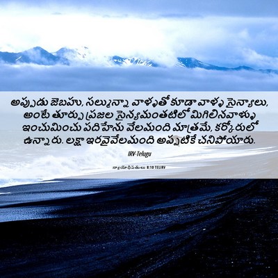Picture 06 - న్యాయాధిపతులు 8:10 TELIRV - అప్పుడు జెబహు, - Bible Verse Picture
