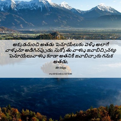 Picture 06 - న్యాయాధిపతులు 8:8 TELIRV - అక్కడనుంచి అతడు - Bible Verse Picture