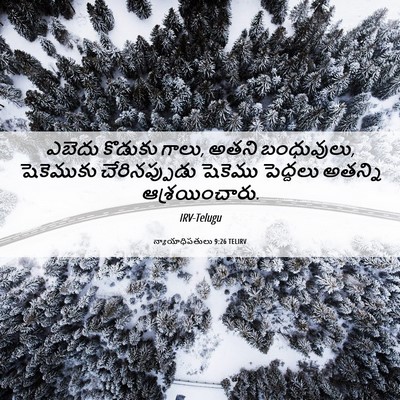 Picture 06 - న్యాయాధిపతులు 9:26 TELIRV - ఎబెదు కొడుకు గాలు, - Bible Verse Picture