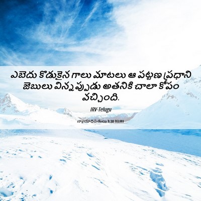 Picture 06 - న్యాయాధిపతులు 9:30 TELIRV - ఎబెదు కొడుకైన - Bible Verse Picture