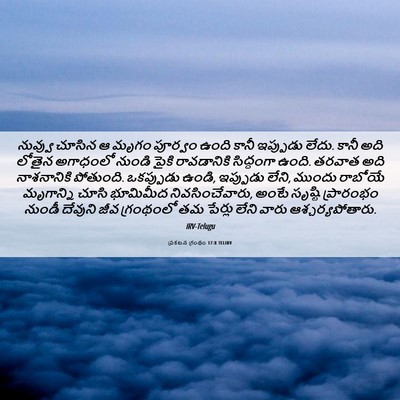 Picture 06 - ప్రకటన గ్రంథం 17:8 TELIRV - నువ్వు చూసిన ఆ - Bible Verse Picture