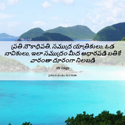 Picture 06 - ప్రకటన గ్రంథం 18:17 TELIRV - ప్రతి నౌకాధిపతి, - Bible Verse Picture