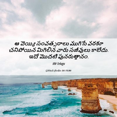 Picture 06 - ప్రకటన గ్రంథం 20:5 TELIRV - ఆ వెయ్యి - Bible Verse Picture