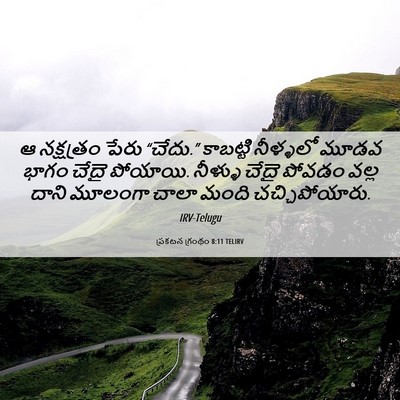 Picture 06 - ప్రకటన గ్రంథం 8:11 TELIRV - ఆ నక్షత్రం పేరు - Bible Verse Picture