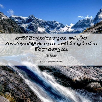 Picture 06 - ప్రకటన గ్రంథం 9:8 TELIRV - వాటికి - Bible Verse Picture