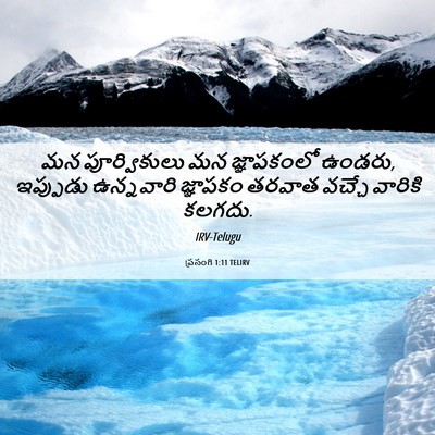 Picture 06 - ప్రసంగి 1:11 TELIRV - మన పూర్వికులు మన - Bible Verse Picture