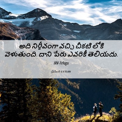 Picture 06 - ప్రసంగి 6:4 TELIRV - అది నిర్జీవంగా - Bible Verse Picture