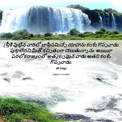 Picture 06 - మత్తయి 11:11 TELIRV - స్త్రీకి పుట్టిన - Bible Verse Picture