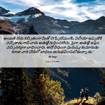Picture 06 - మత్తయి 17:12 TELIRV - అయితే నేను - Bible Verse Picture