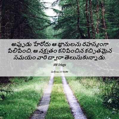 Picture 06 - మత్తయి 2:7 TELIRV - అప్పుడు హేరోదు ఆ - Bible Verse Picture