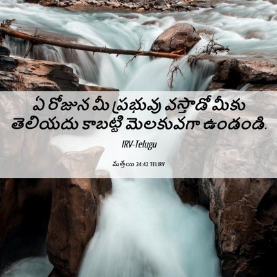 Picture 06 - మత్తయి 24:42 TELIRV - ఏ రోజున మీ ప్రభువు - Bible Verse Picture