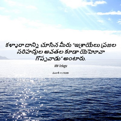 Picture 06 - మలాకీ 1:5 TELIRV - కళ్ళారా దాన్ని - Bible Verse Picture