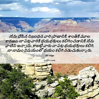 Picture 06 - మలాకీ 2:5 TELIRV - నేను చేసిన నిబంధన - Bible Verse Picture
