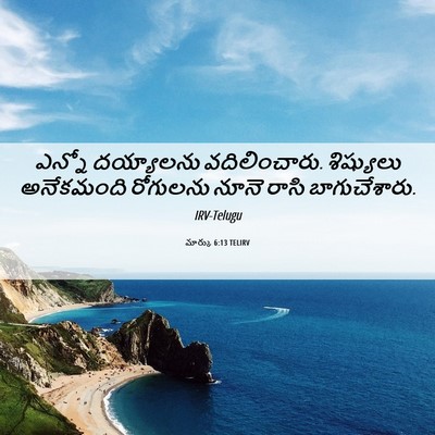 Picture 06 - మార్కు 6:13 TELIRV - ఎన్నో దయ్యాలను - Bible Verse Picture