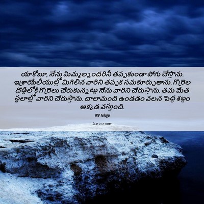 Picture 06 - మీకా 2:12 TELIRV - యాకోబూ, నేను - Bible Verse Picture