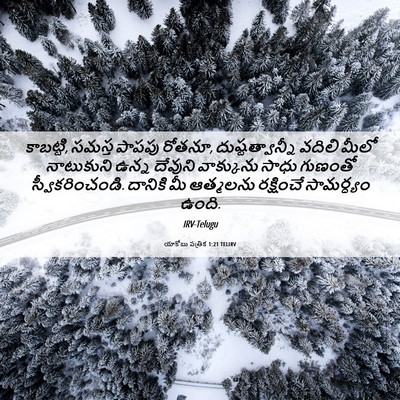 Picture 06 - యాకోబు పత్రిక 1:21 TELIRV - కాబట్టి, సమస్త - Bible Verse Picture