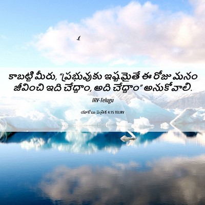 Picture 06 - యాకోబు పత్రిక 4:15 TELIRV - కాబట్టి మీరు, - Bible Verse Picture