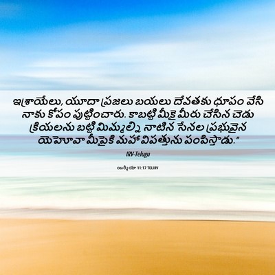 Picture 06 - యిర్మీయా 11:17 TELIRV - ఇశ్రాయేలు, యూదా - Bible Verse Picture