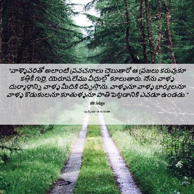 Picture 06 - యిర్మీయా 14:16 TELIRV - “వాళ్ళెవరితో - Bible Verse Picture
