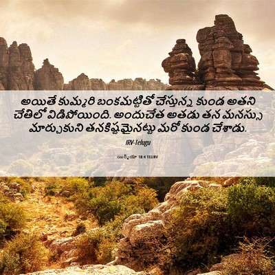 Picture 06 - యిర్మీయా 18:4 TELIRV - అయితే కుమ్మరి - Bible Verse Picture