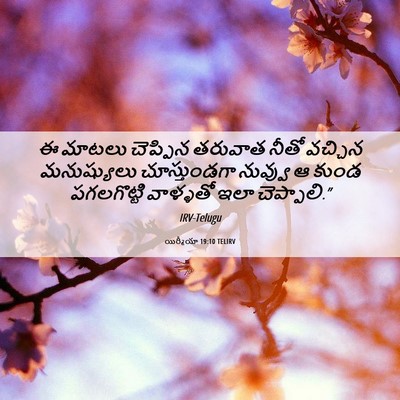 Picture 06 - యిర్మీయా 19:10 TELIRV - ఈ మాటలు చెప్పిన - Bible Verse Picture