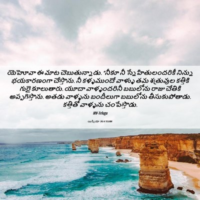 Picture 06 - యిర్మీయా 20:4 TELIRV - యెహోవా ఈ మాట - Bible Verse Picture